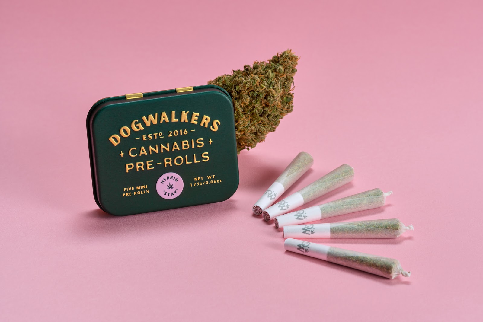 Dogwalkers Cannabis PreRolls Mini Dog Tins Packaging Of The World