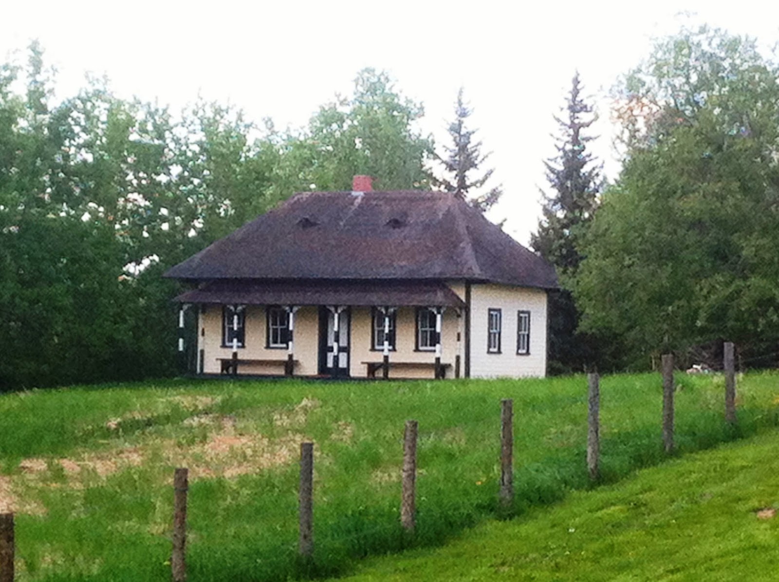 Essay eh Reconstructed Ukrainian Pioneer Village near 