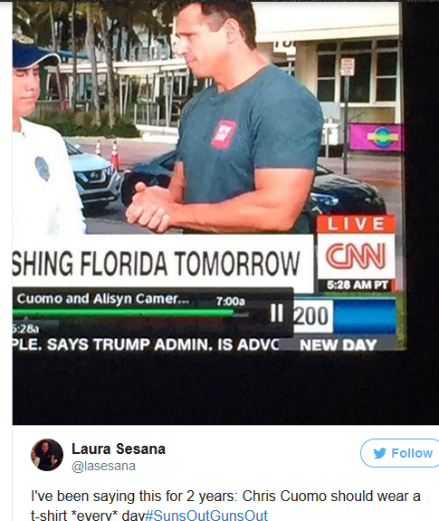 Oh my! Who knew CNN's Chris Cuomo had a body like this? Twitter goes crazy (photos)