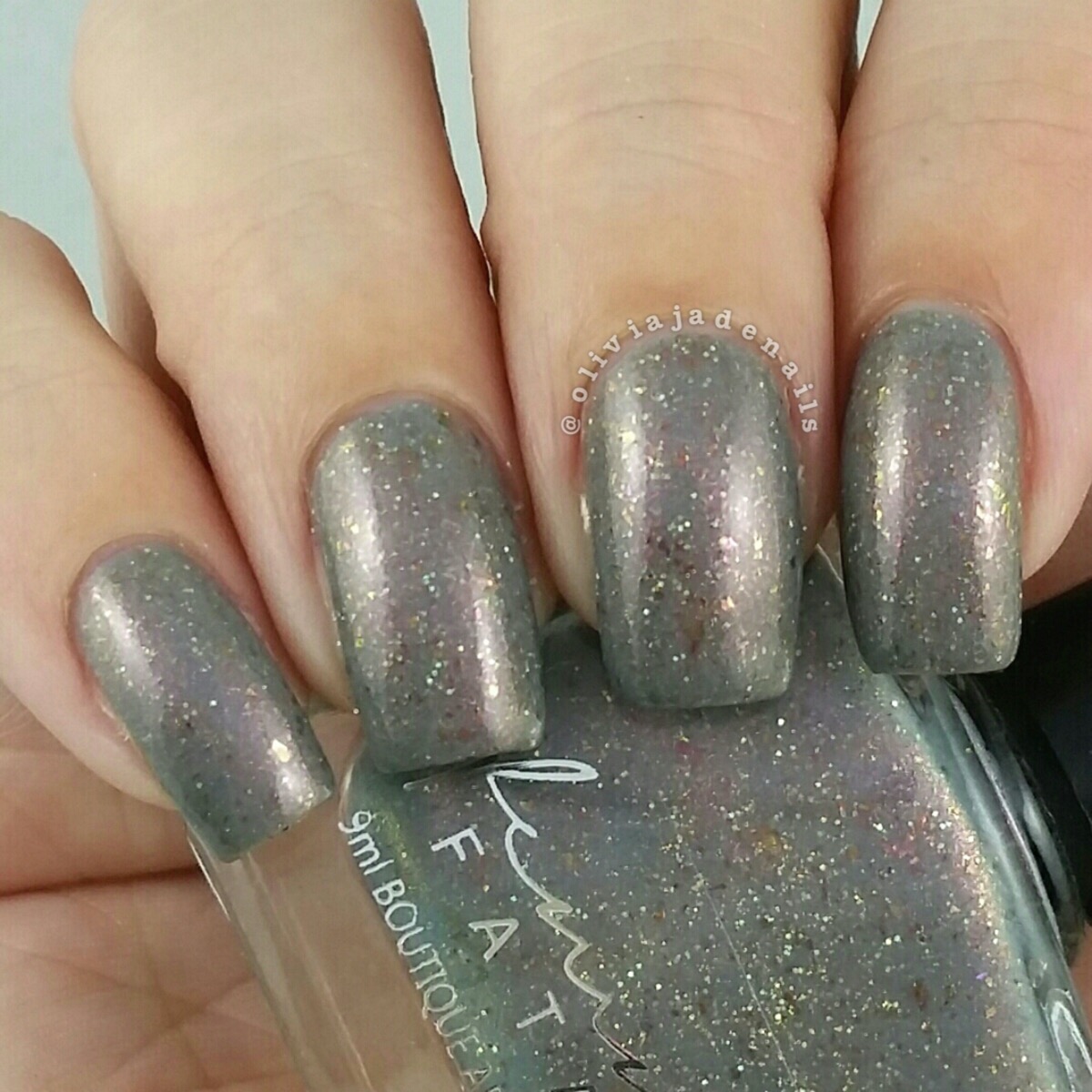 Femme Fatale Cosmetics Fairyduster swatched by Olivia Jade Nails