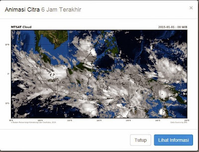 Sebagian besar Jawa tertutup awan Sebagian besar Jawa tertutup awan