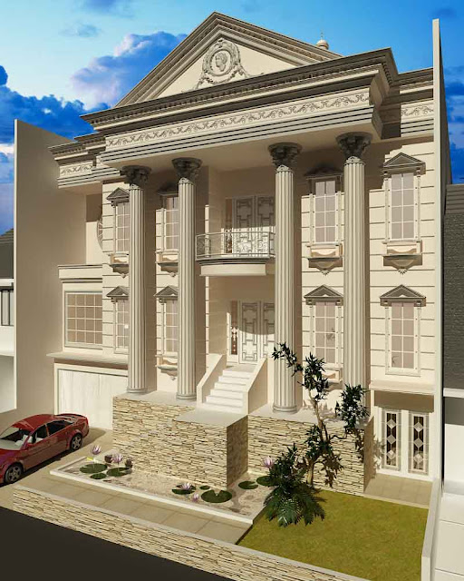 Gambar desain rumah eropa mewah klasik Gambar desain rumah eropa mewah klasik