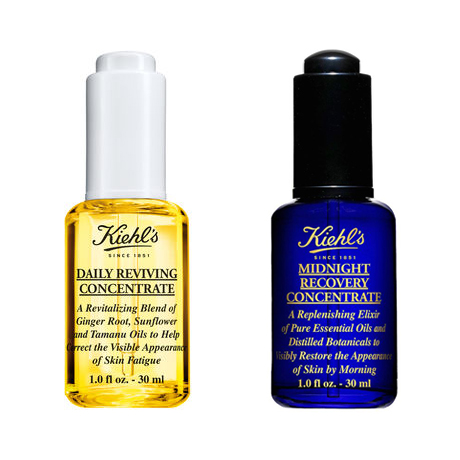Kiehl's Daily Reviving Concentrate & Midnight Recovery Concentrate Serum - beauty blog