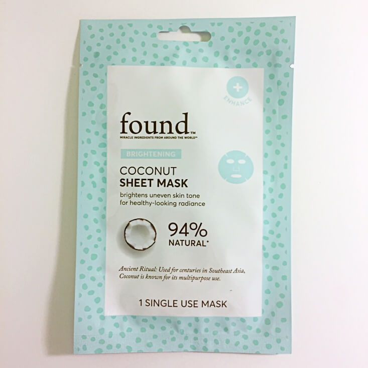 Found Coconut Sheet Mask Found Coconut Sheet Mask