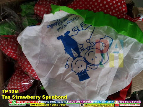 jual Tas Strawberry Spunbond