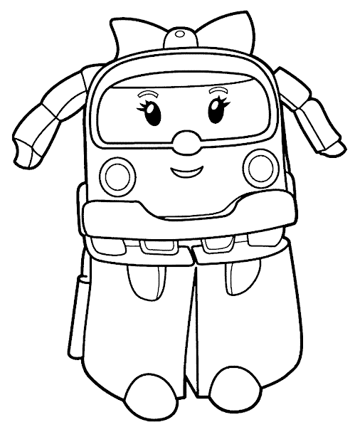 gambar mewarnai robocar poli