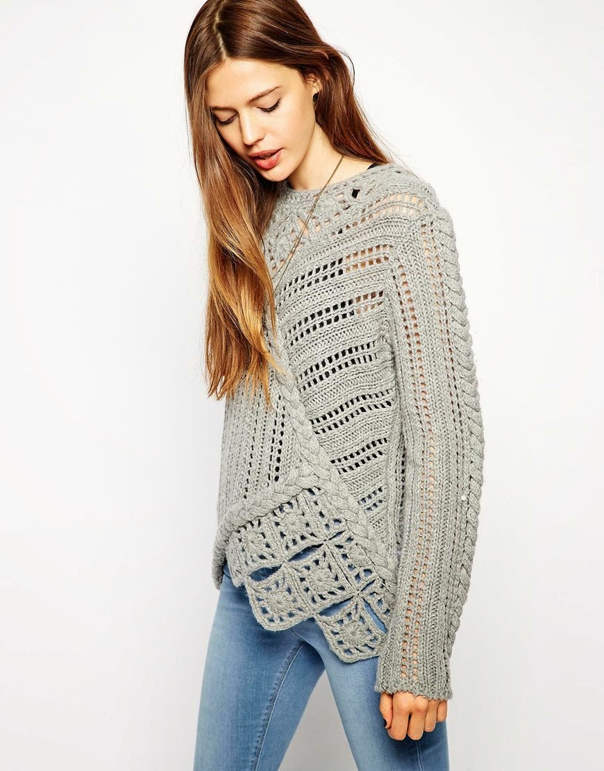 Irina: Jumper (knitting + crochet).