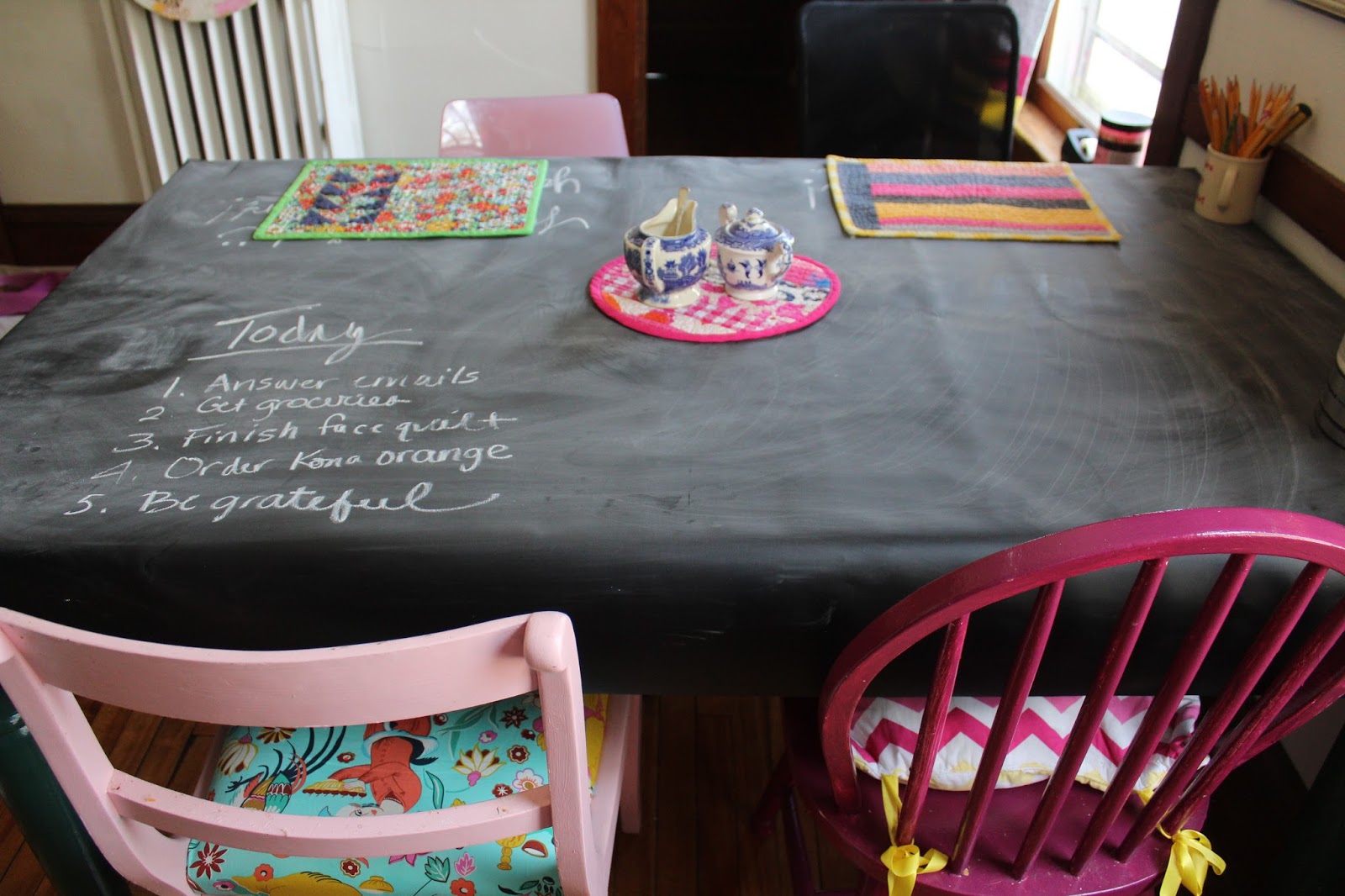 sewhungryhippie DIY Chalk cloth table cover