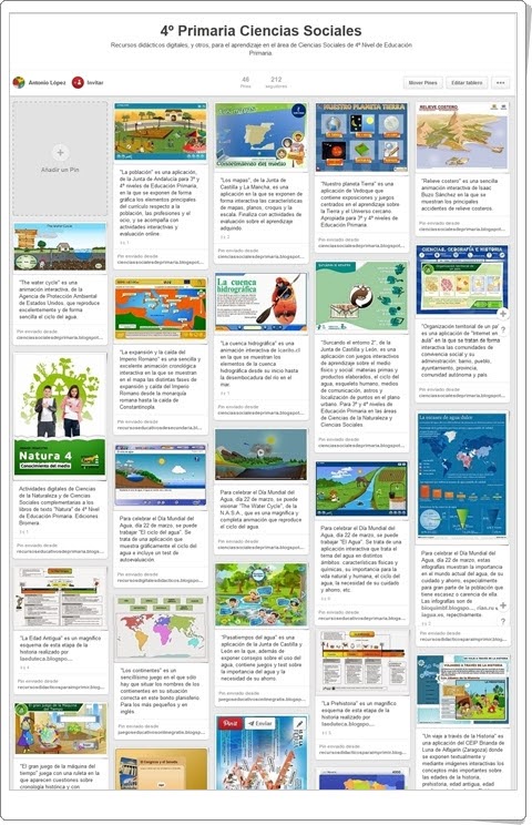 "Conjunto de juegos y actividades de Ciencias Sociales de 4º de Primaria"