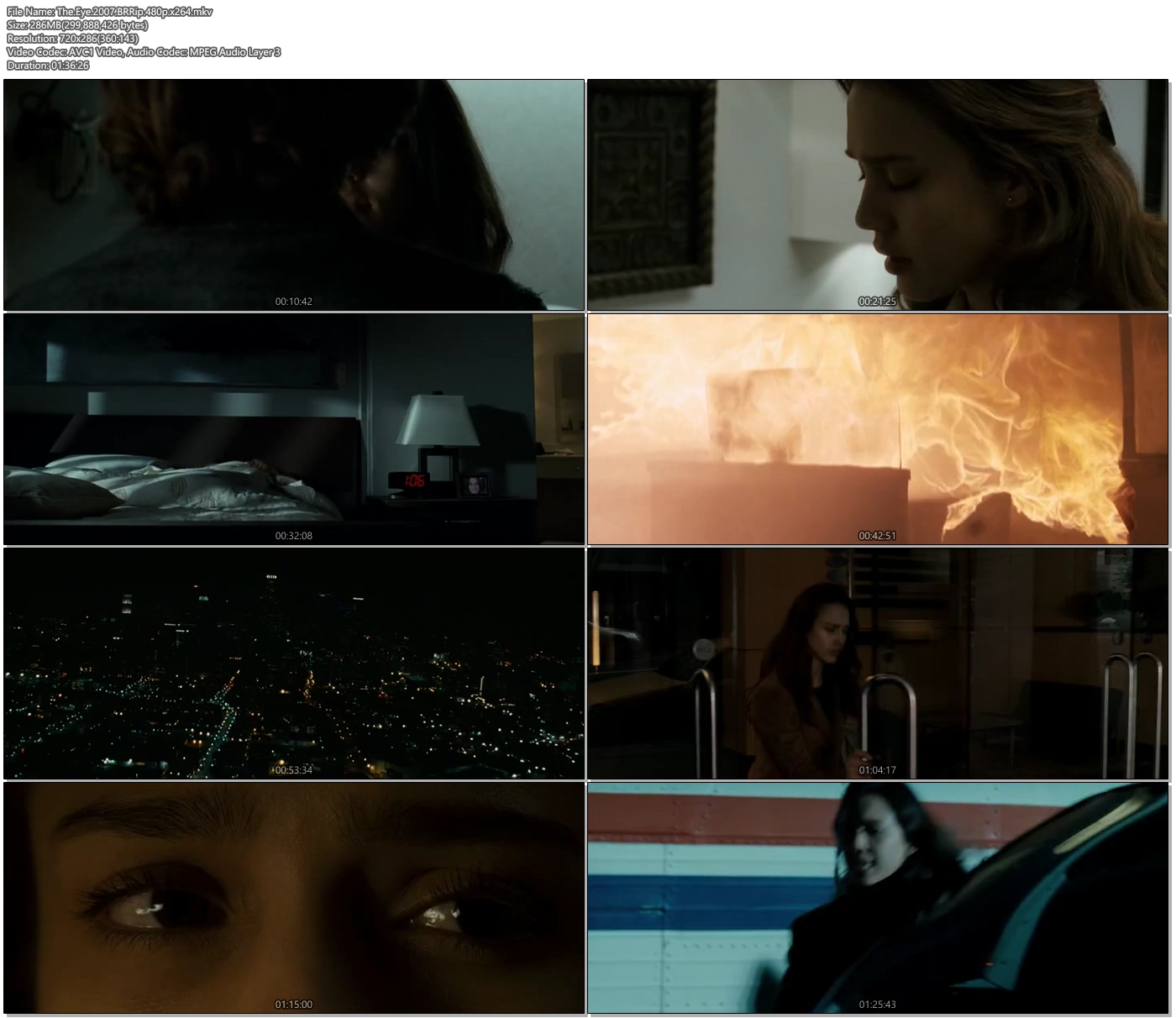 The Eye 2007 300MB Movie Download BRRip 480p x264 Movie Screenshots