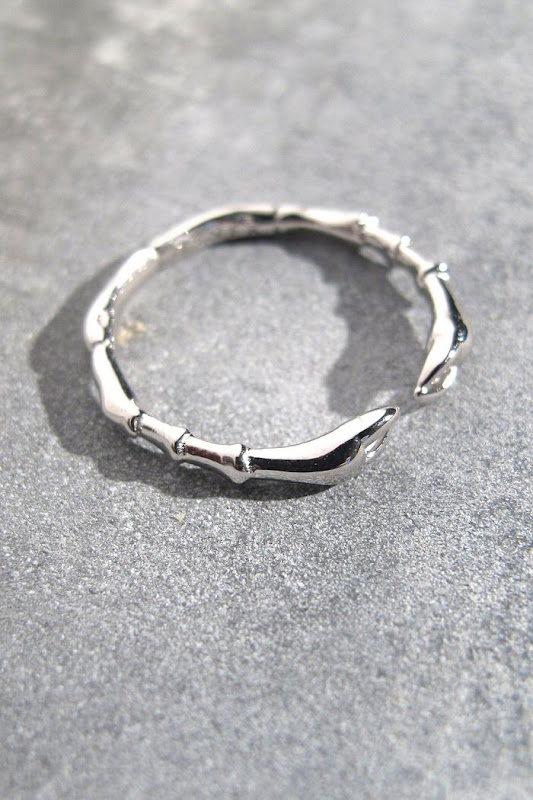 bague orner pince argent