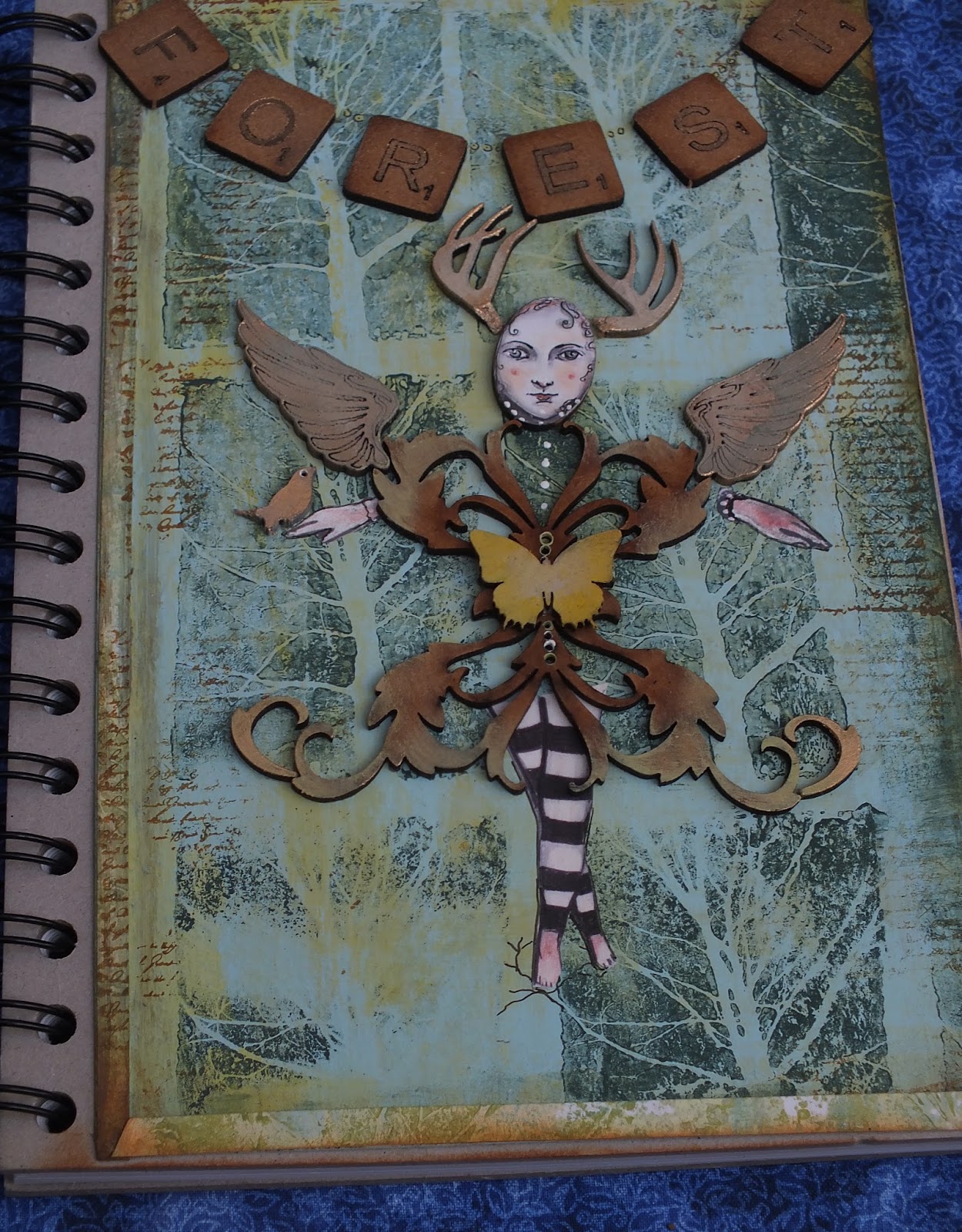 Calico Craft Parts My Woodland Muse, Sketchbook Cover by Julie Ann