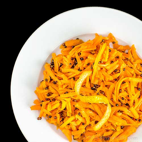 Indian Carrot Salad with Mustard Seeds