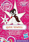 My Little Pony Wave 18 Raven Inkwell Blind Bag Card