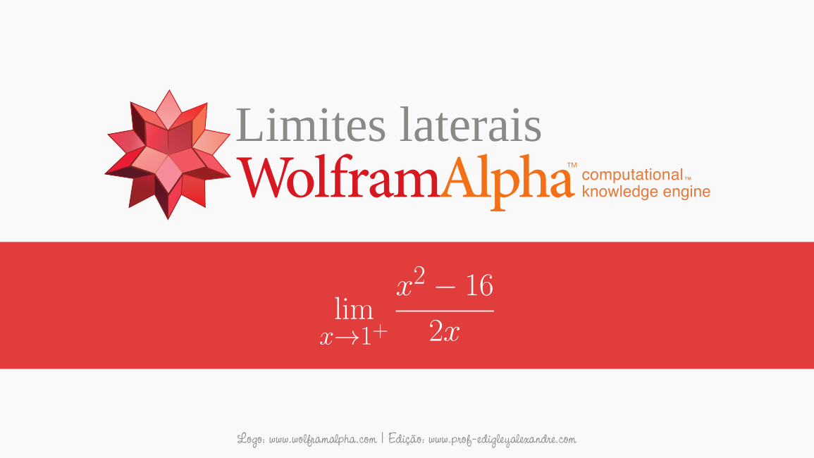 Calcule limites laterais online com este Widget Calcule limites laterais online com este Widget