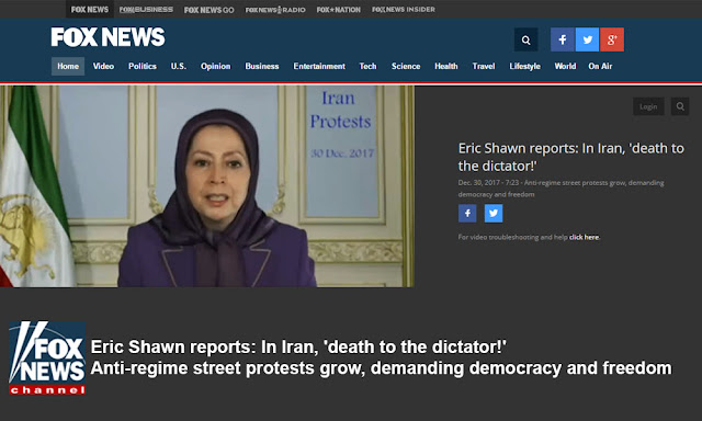 تلویزیون فاکس نیوز در برنامه ای پیام خانم مریم رجوی را پخش کرد تلویزیون فاکس نیوز در برنامه ای پیام خانم مریم رجوی را پخش کرد