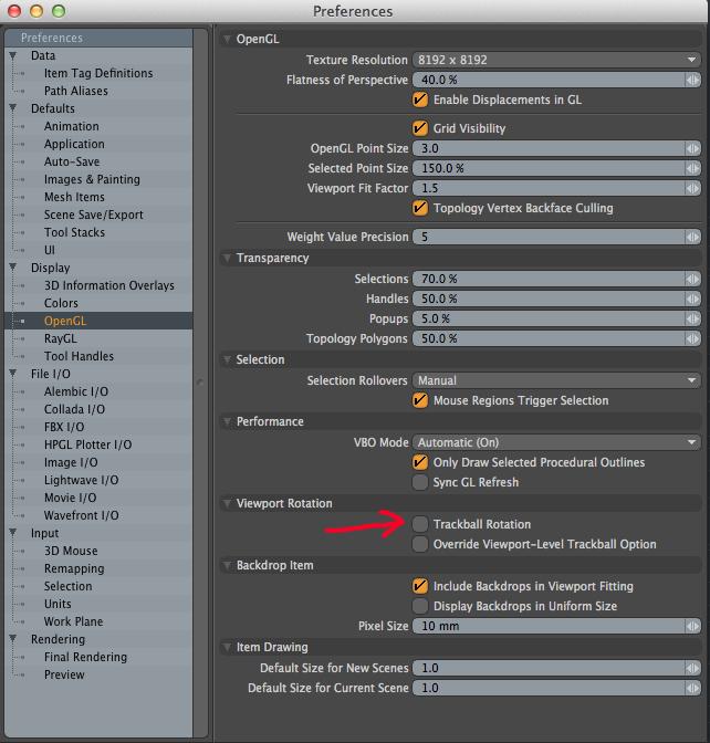 CG Memo Modo 에서 Trackball Rotation 끄는 법