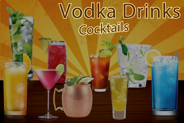 Vodka cocktail drinks 
