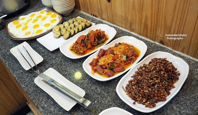 Korean Dishes On The Buffet Line