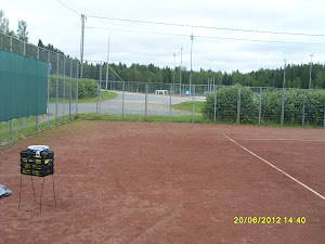 Tennisvalmennusta yhteisen sopimuksen mukaan eri puolille Suomea - Kuva Virtain tenniskentästä