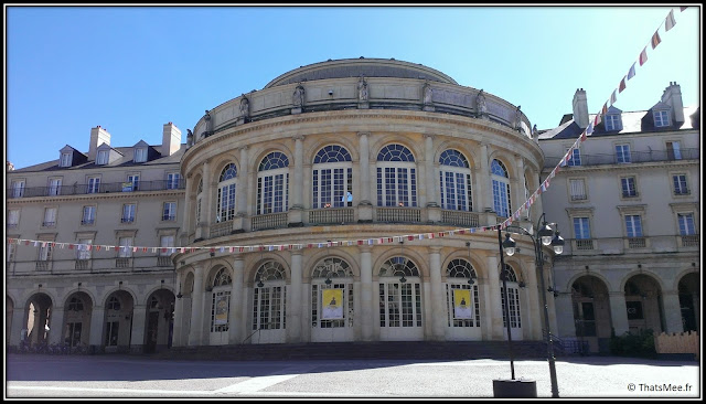 Rennes ville Opéra théâtre centre historique face mairie