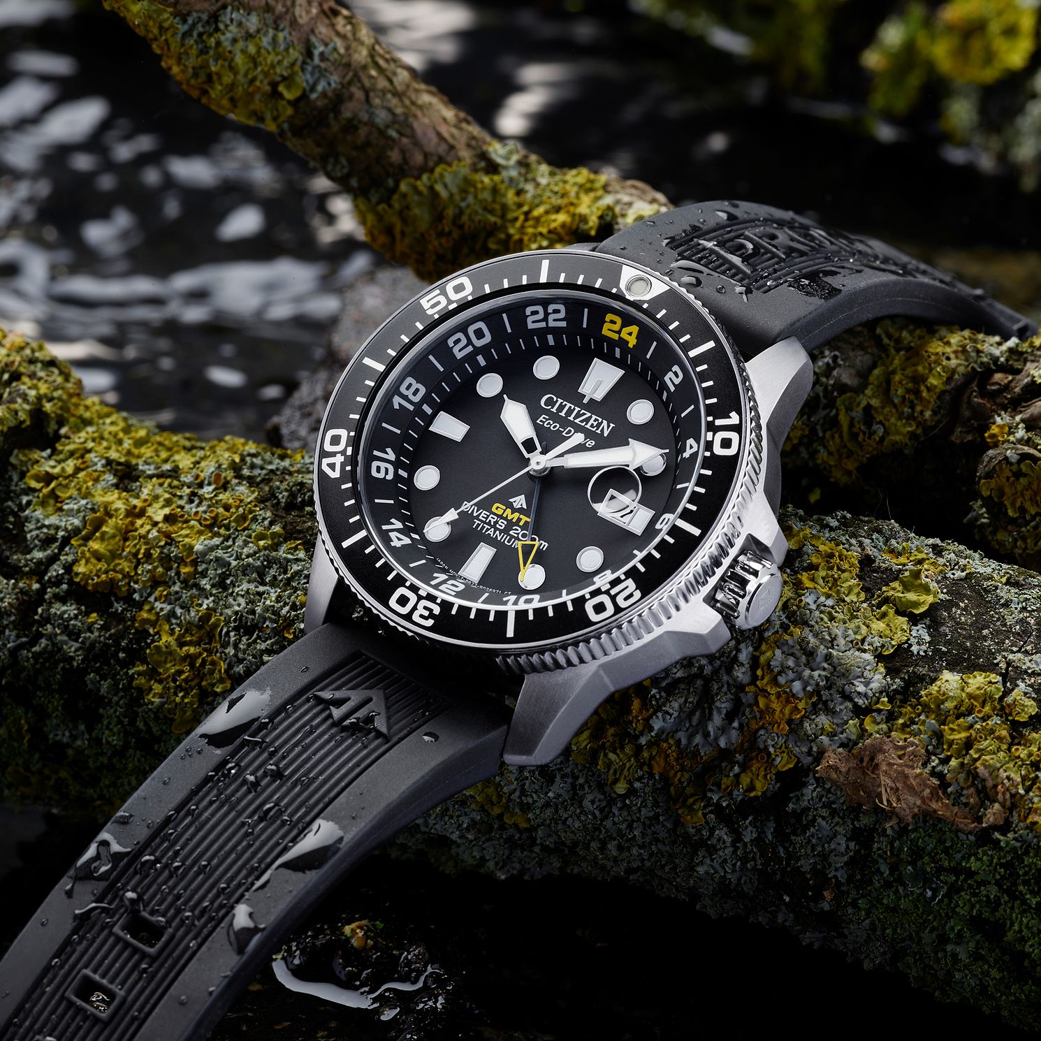 OceanicTime CITIZEN Promaster Diver GMT SUPER TITANIUM