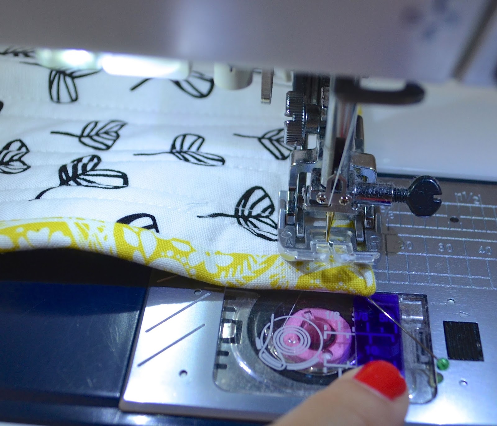 she can quilt Quilt Binding Tutorial hand and machine stitched