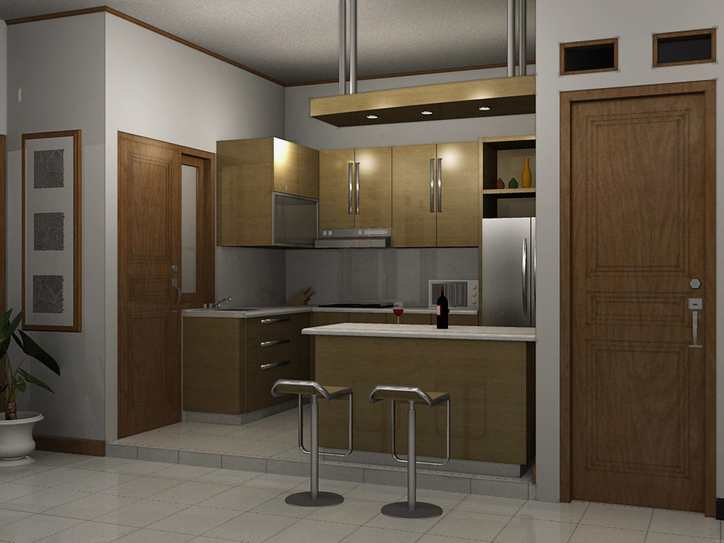 Gambar Kombinasi Desain Ruang Makan Dan Dapur Minimalis