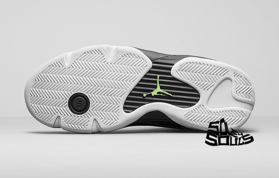 Sole4Souls NIKE AIR JORDAN 14 RETRO 'BLACK/VIVID GREEN'