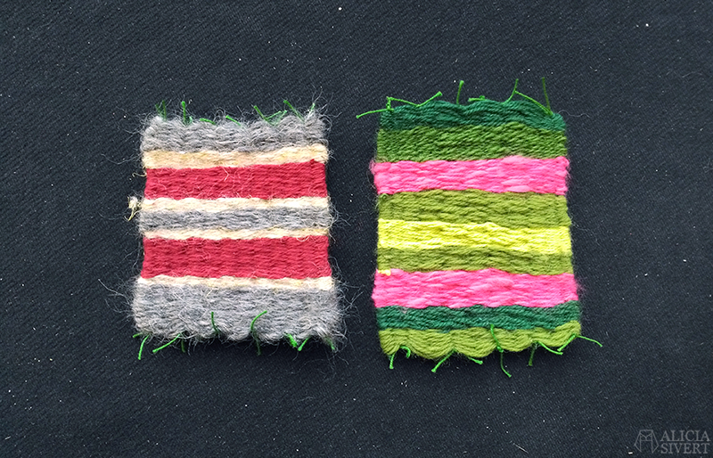 Weaved coasters by Alicia Sivertsson. aliciasivert alicia sivertsson skapa skapande kreativitet väv väva skola bild och form vävning glasunderlägg weaving