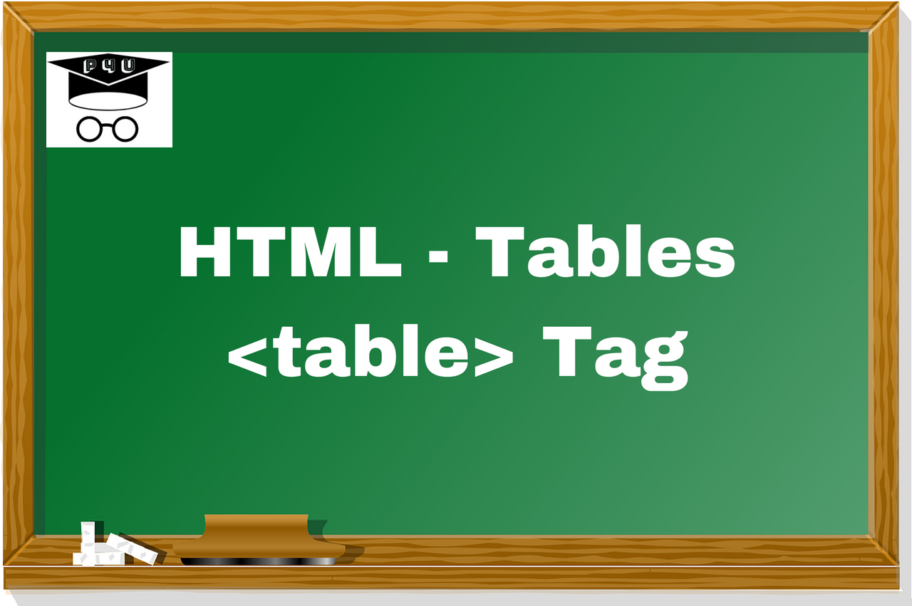 HTML - Tables - Professor For You