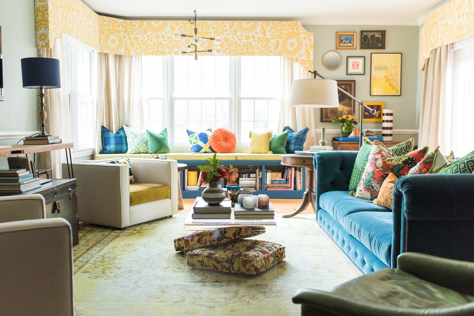 Amanda Louise Interiors : Color Cultured Living Room