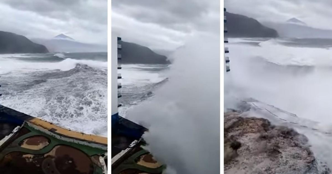 Incredibile Tenerife: Video Onde gigantesche di 6 metri a Mesa del Mar.