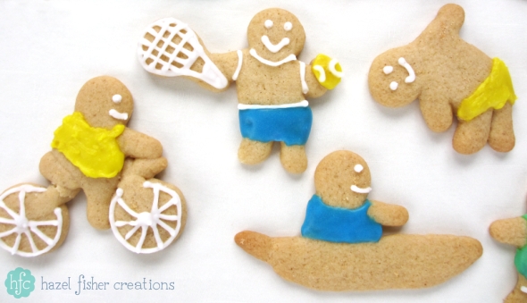 Gingerbread people baking recipe, sports for the Olympics - Hazel Fisher Creations Gingerbread people baking recipe, sports for the Olympics - Hazel Fisher Creations