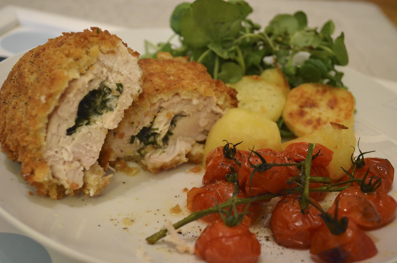 Foody Faces Chicken Kiev Zoe's 80s Favourite