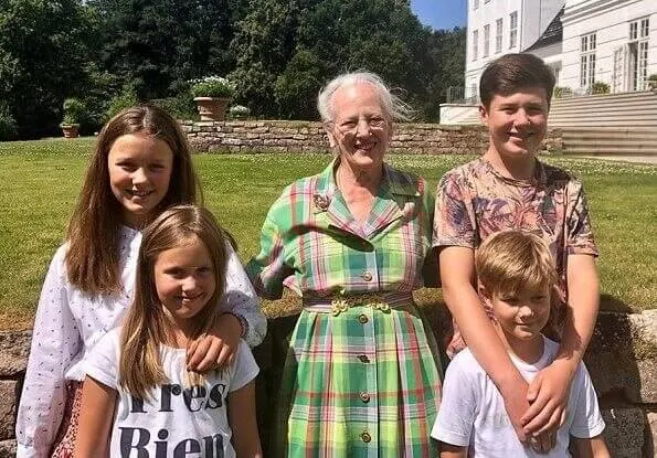 Queen Margrethe, Prince Christian, Princess Isabella, Prince Vincent, Princess Josephine