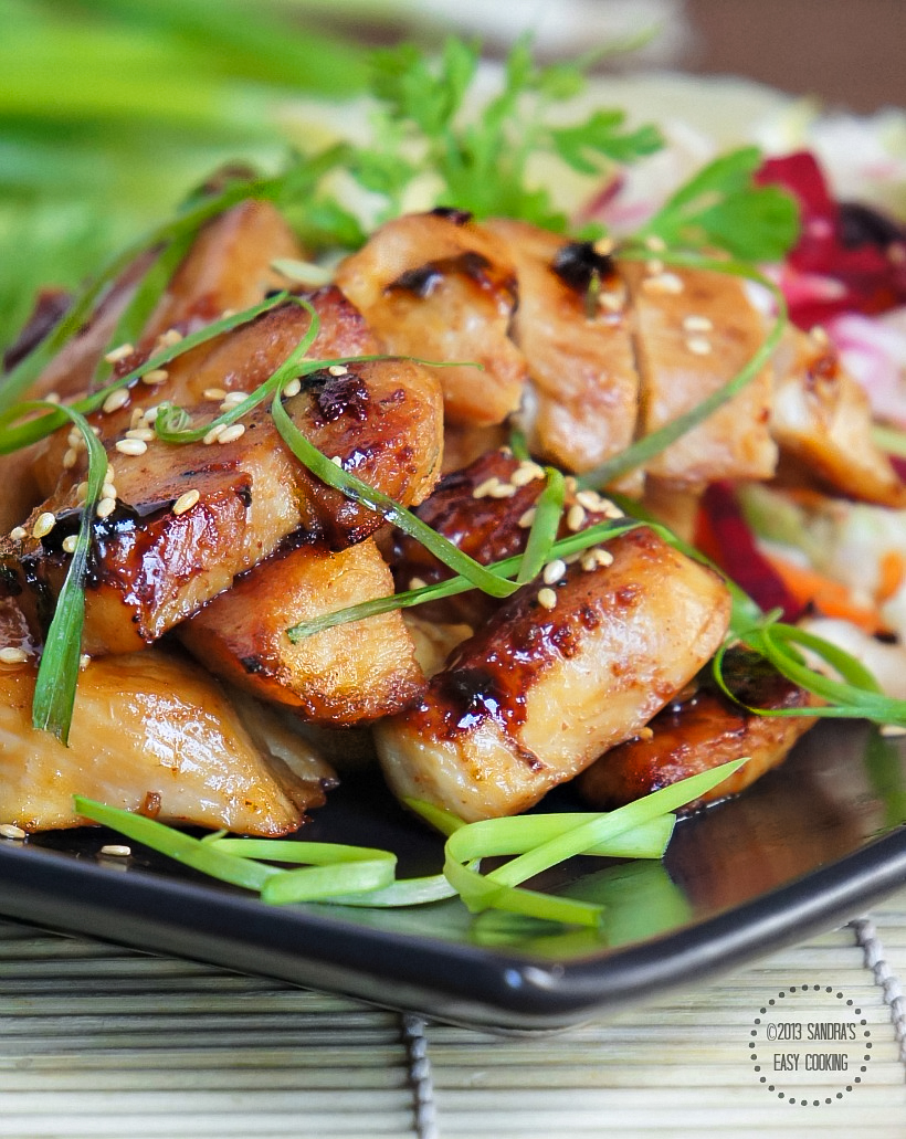 HoneyTeriyaki Glazed Grilled Chicken SANDRA'S EASY COOKING