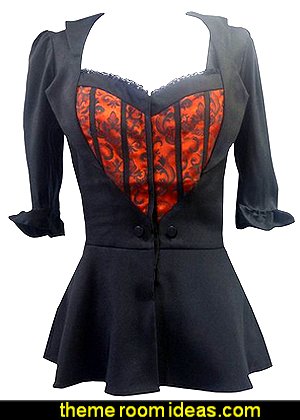 Lolita Sweetheart Bustier Top, Blouse or Mock Jacket Girly Gothic Punk Fashion - gothic shoes - goth, rockabilly, emo and pinup designs - Unique Gothic punk style - Gothic Victorian - skulls - Gothic punk style clothing - goth jewels - Steampunk fashion Girly Gothic Punk Fashion - gothic shoes - goth, rockabilly, emo and pinup designs - Unique Gothic punk style - Gothic Victorian - skulls - Gothic punk style clothing - goth jewels - Steampunk fashion
