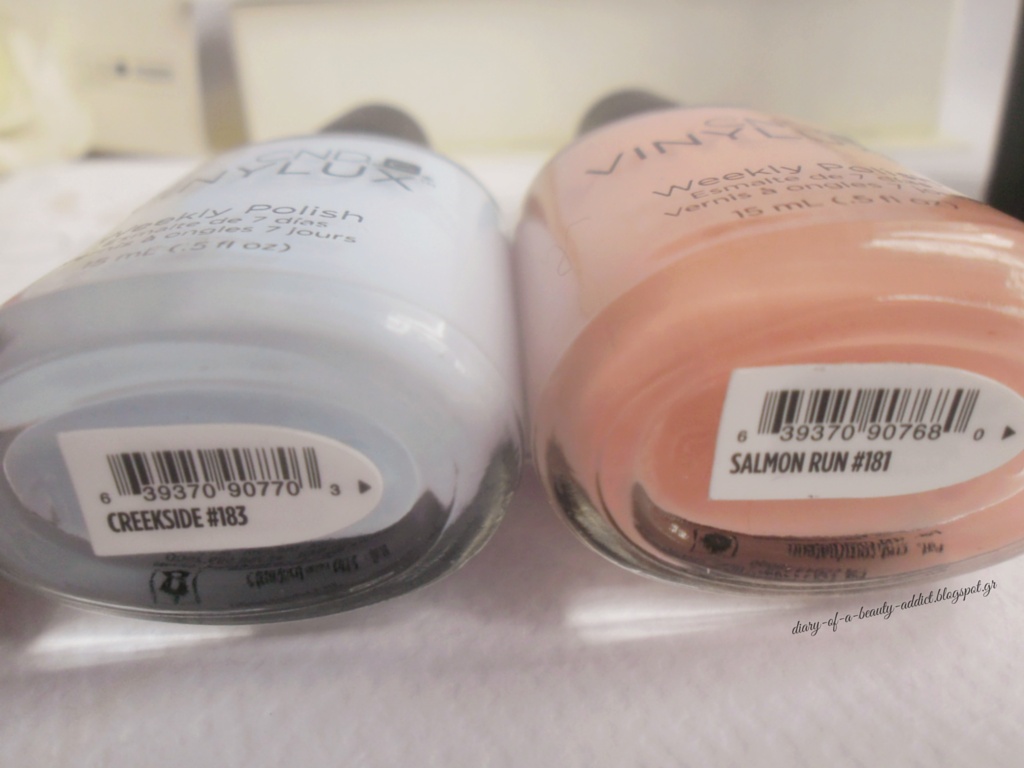 CND Vinylux Weekly Nail Polish Greekside & Salmon Run CND Vinylux Weekly Nail Polish Greekside & Salmon Run