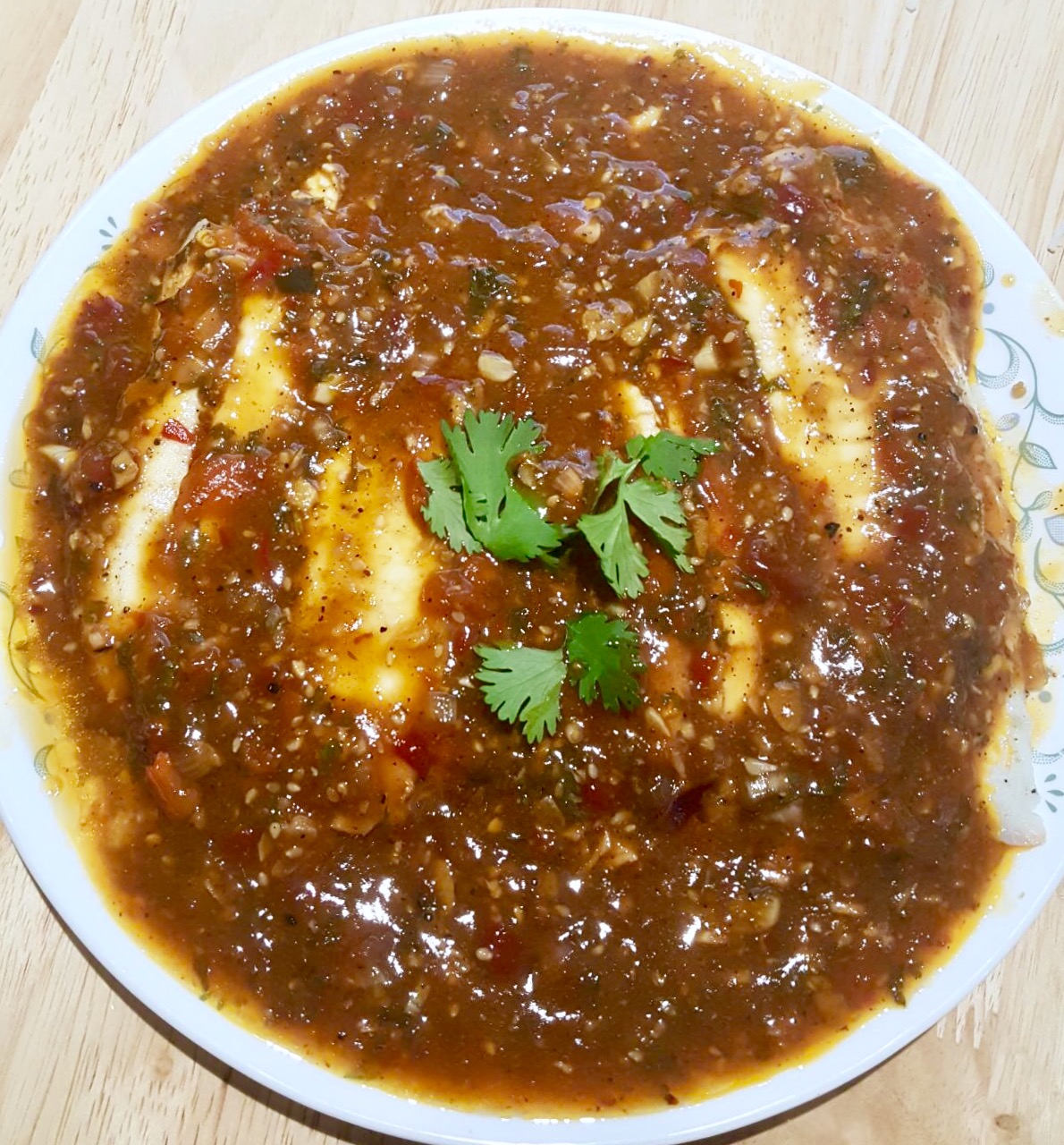 Fish Fillets in Szechuan Sauce