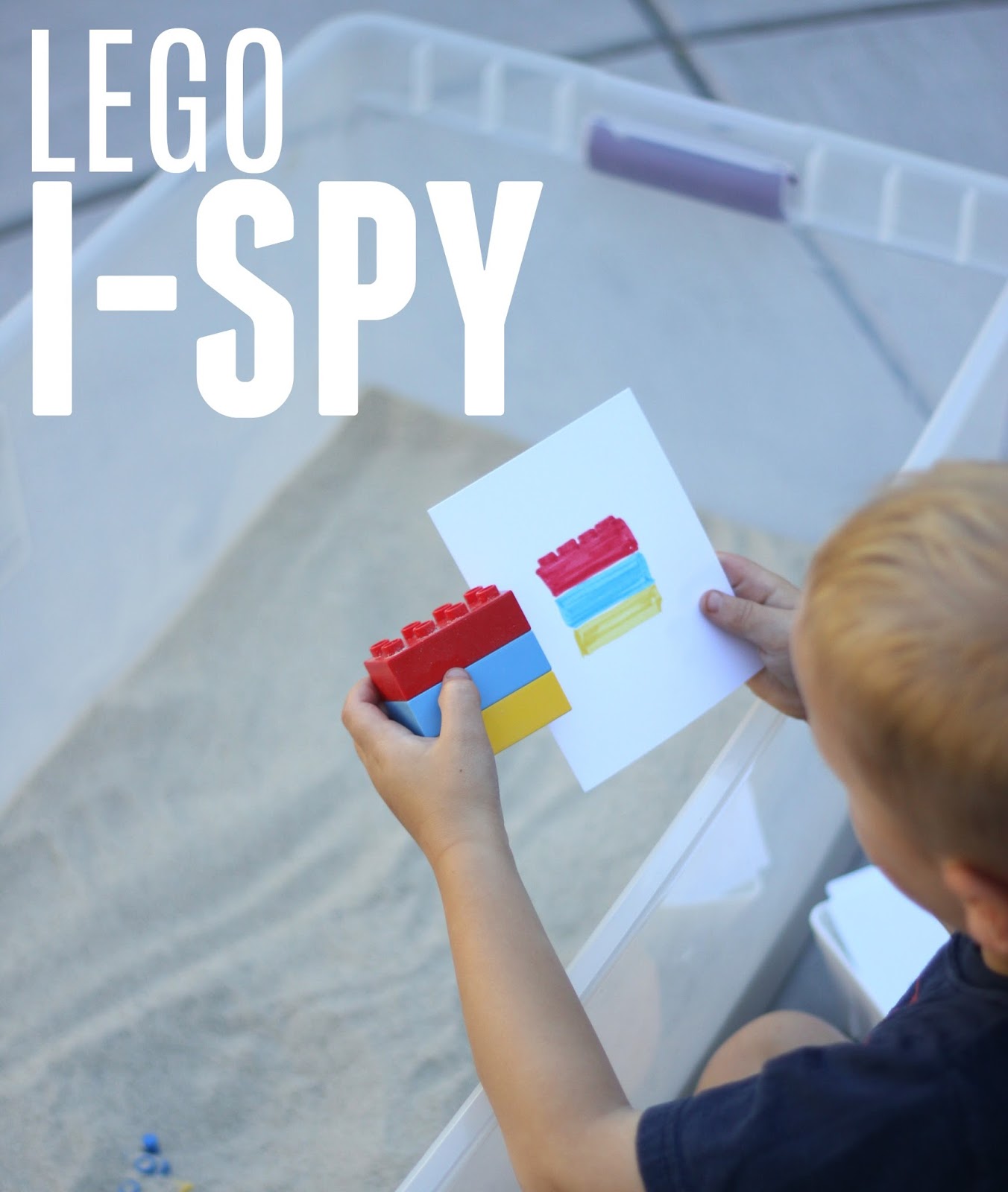 Toddler Approved! Easy LEGO ISpy for Kids