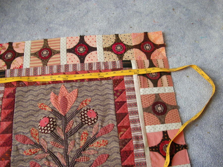 Quilty Folk Measuring For a Coping Border When You Want to Make Pieced