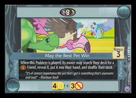 My Little Pony May the Best Pet Win Premiere CCG Card