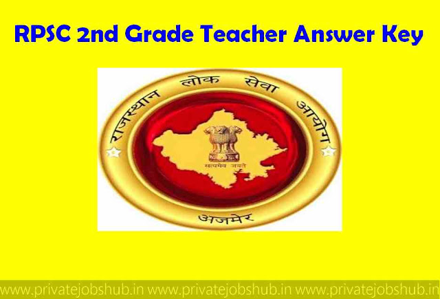 RPSC 2nd Grade Teacher Answer Key RPSC 2nd Grade Teacher Answer Key