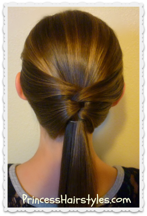 How to create a woven ponytail
