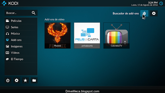 DriveMeca instalando y configurando Kodi paso a paso en español DriveMeca instalando y configurando Kodi paso a paso en español