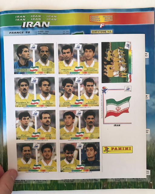 Set completo Iran Francia 98