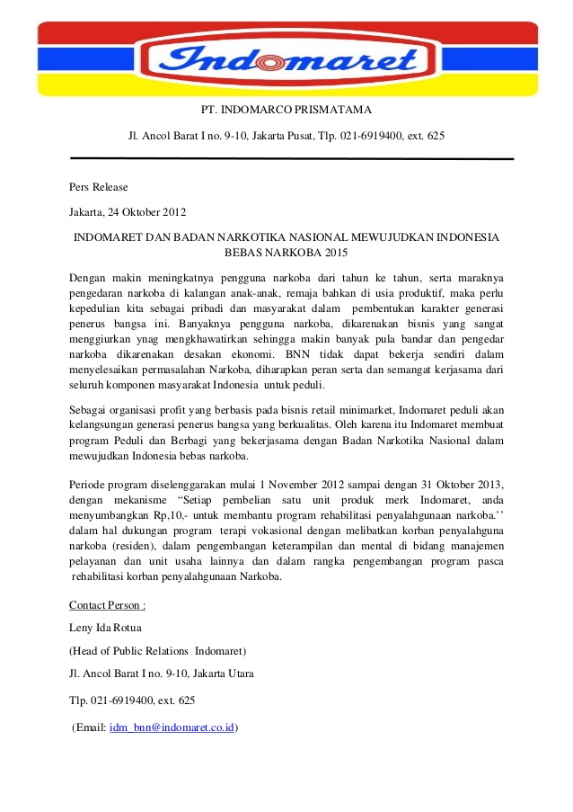 Contoh press release event vrogue co