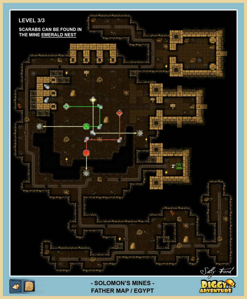 Diggy's Adventure Walkthrough: Egypt Father Quest / Solomons Mines