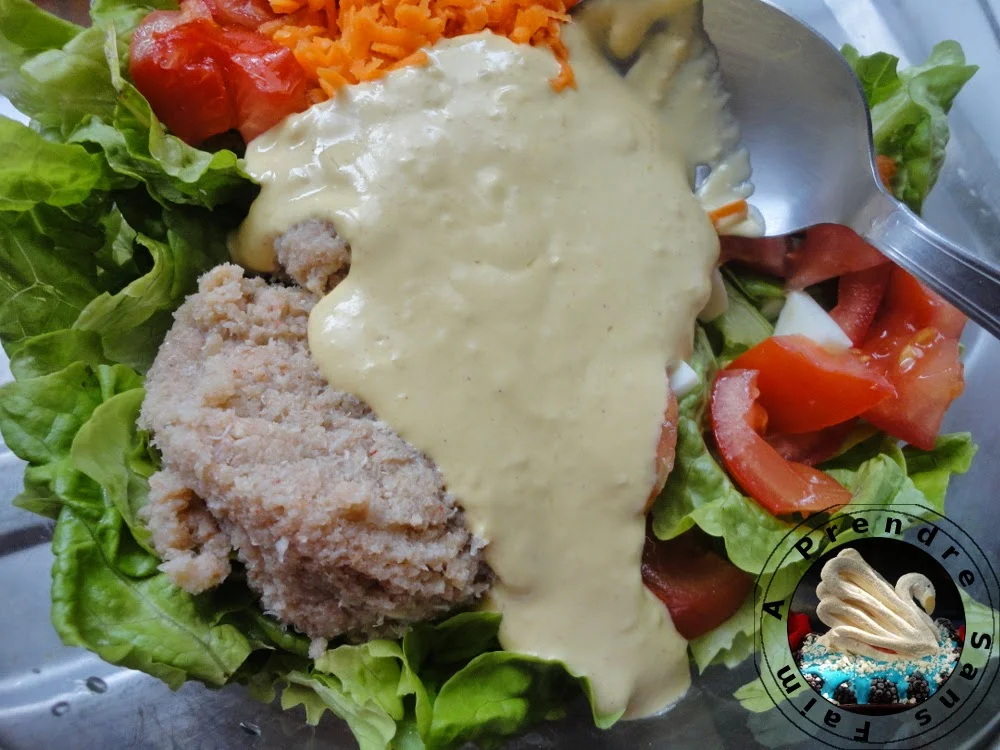 Salade de miettes de crabe à la mayonnaise au gingembre (pas à pas en photos)